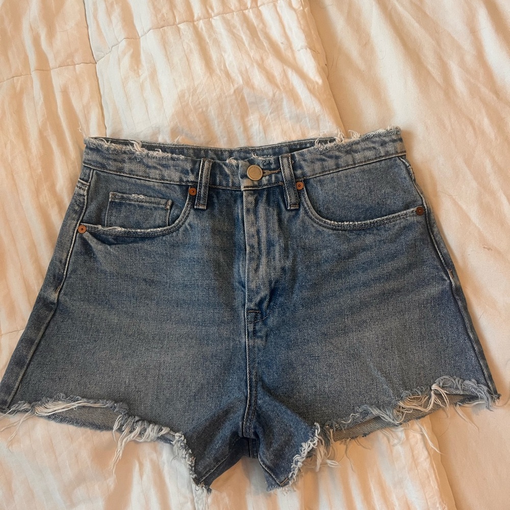 Jean Shorts High-Waisted Frayed